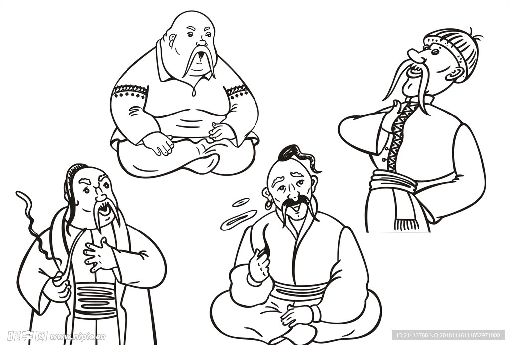 手绘卡通人物