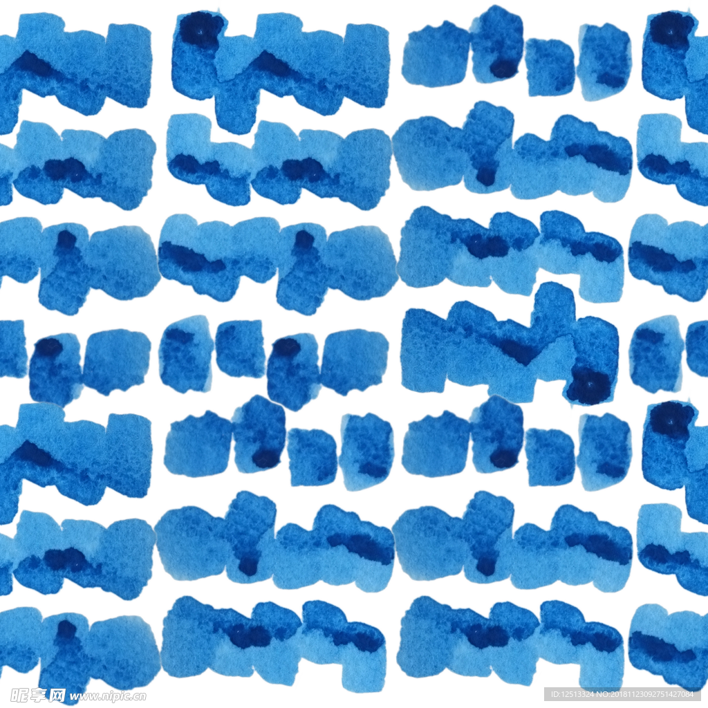 蓝色水彩底纹