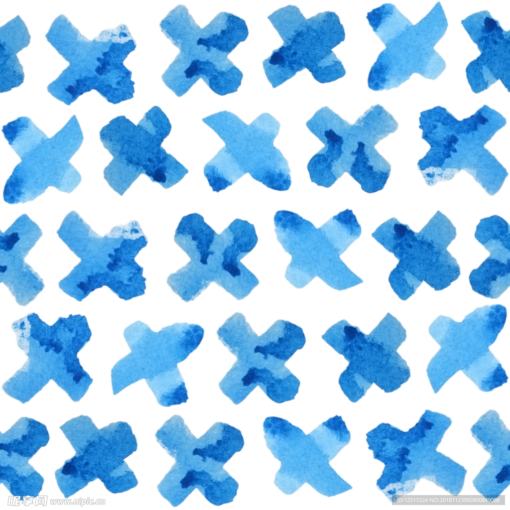 蓝色水彩底纹