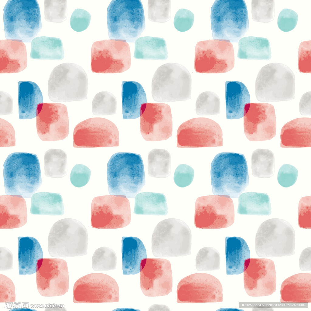水彩底纹