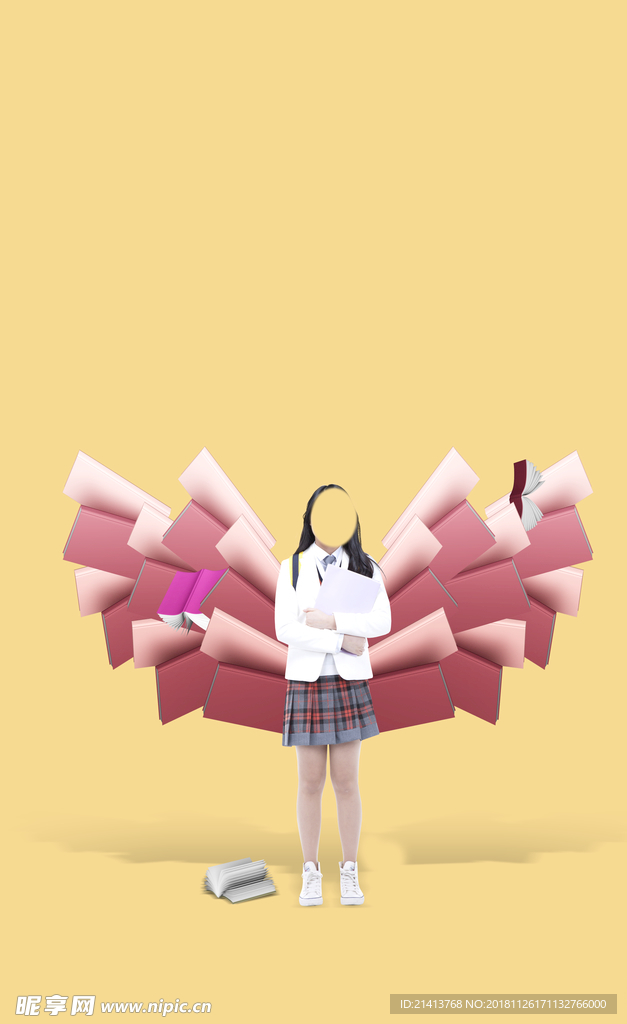 学生元素海报