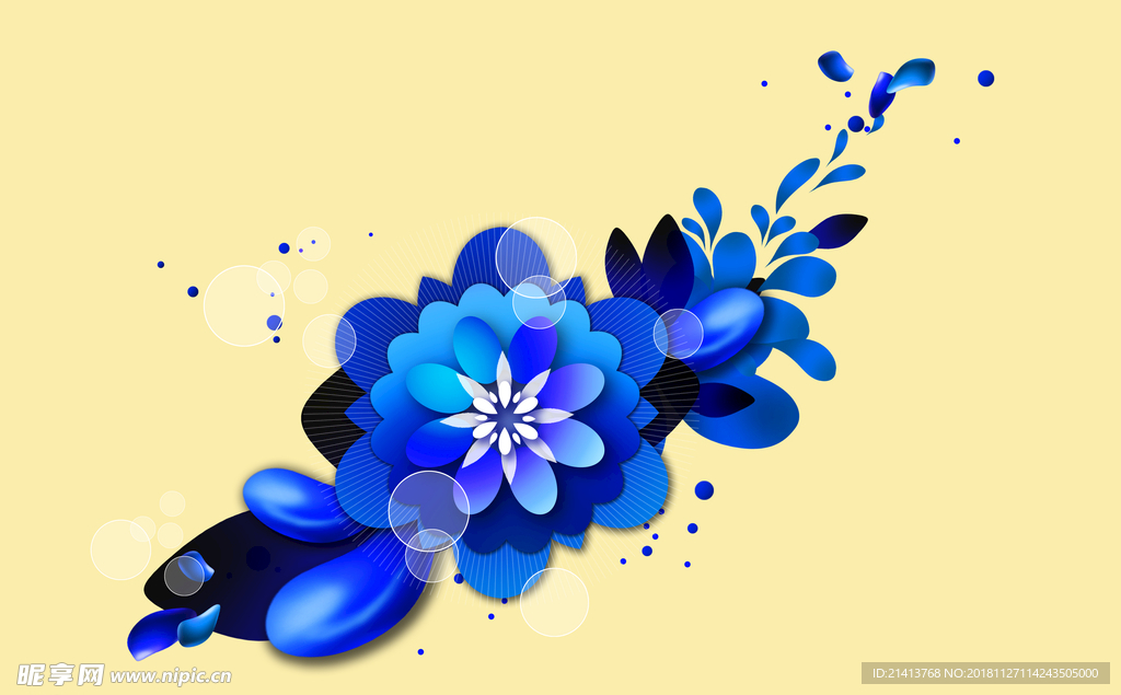 手绘花卉素材