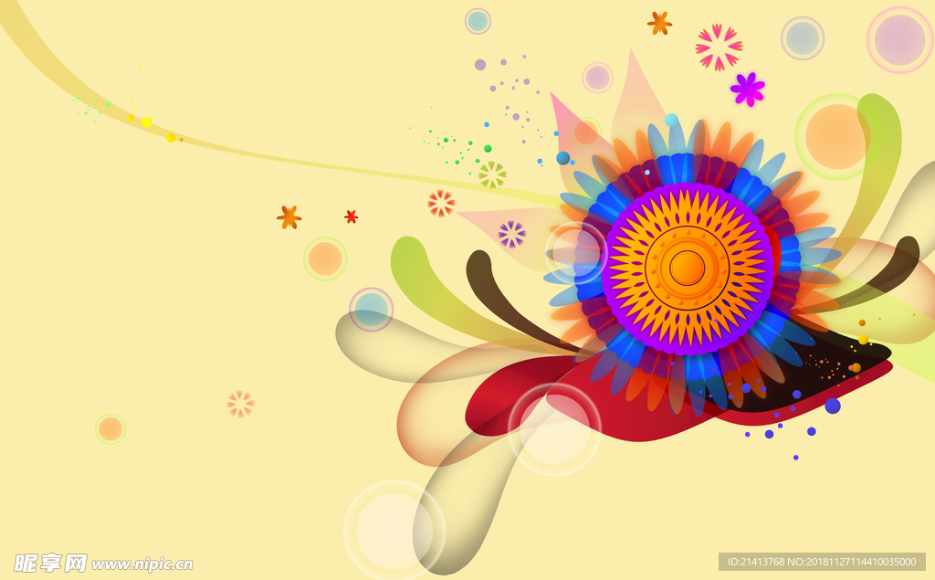 手绘花卉素材