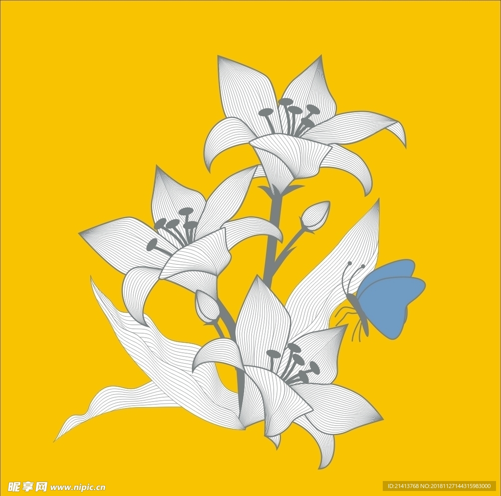 手绘花卉素材