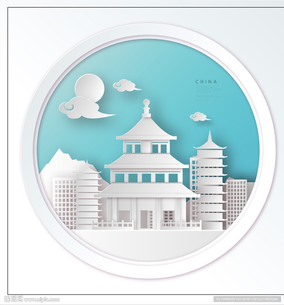 剪纸风海报 剪纸风 剪纸海报