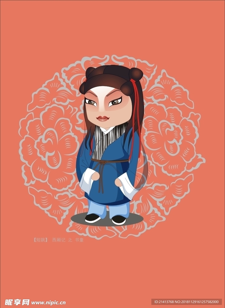 手绘京剧人物