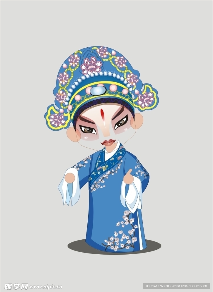手绘京剧人物