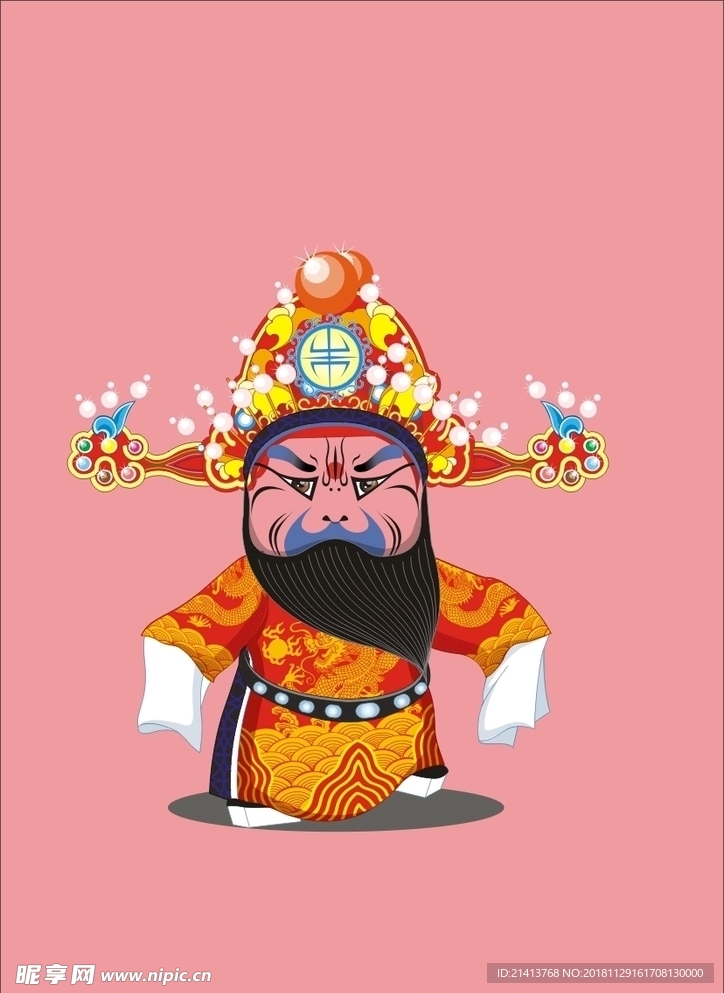 手绘京剧人物