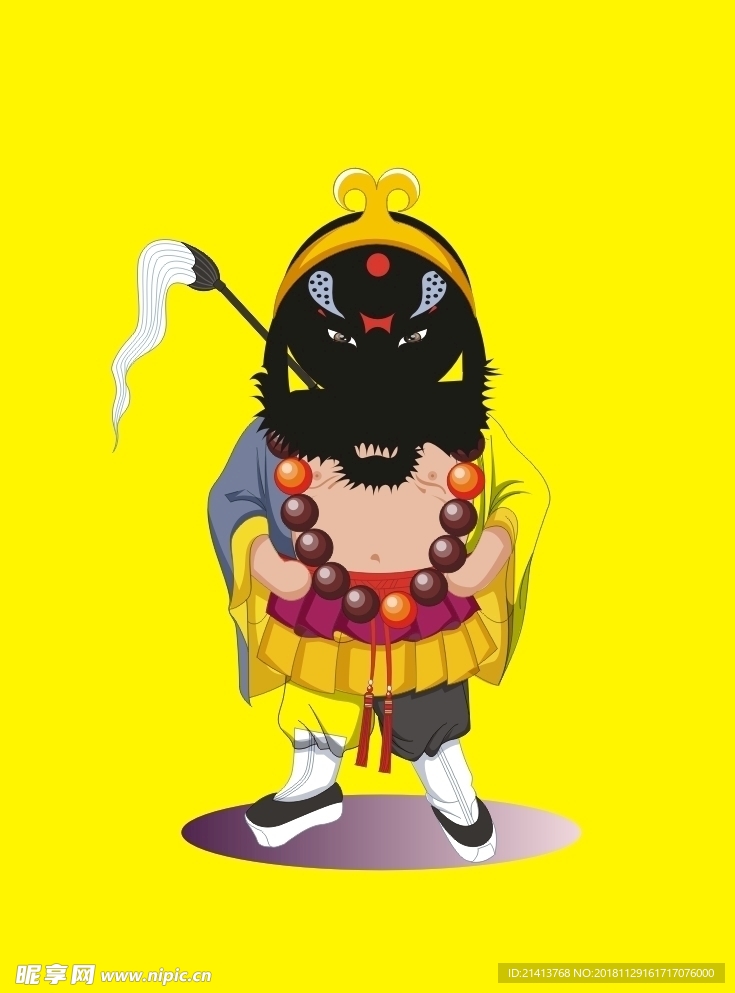 手绘京剧人物
