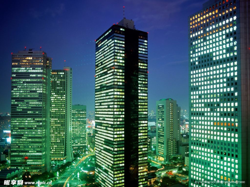 夜晚城市风景