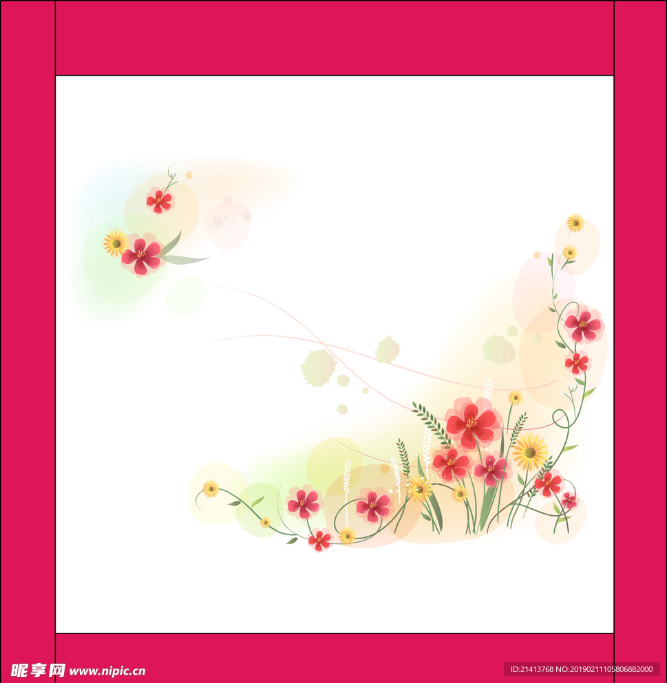 手绘花卉素材