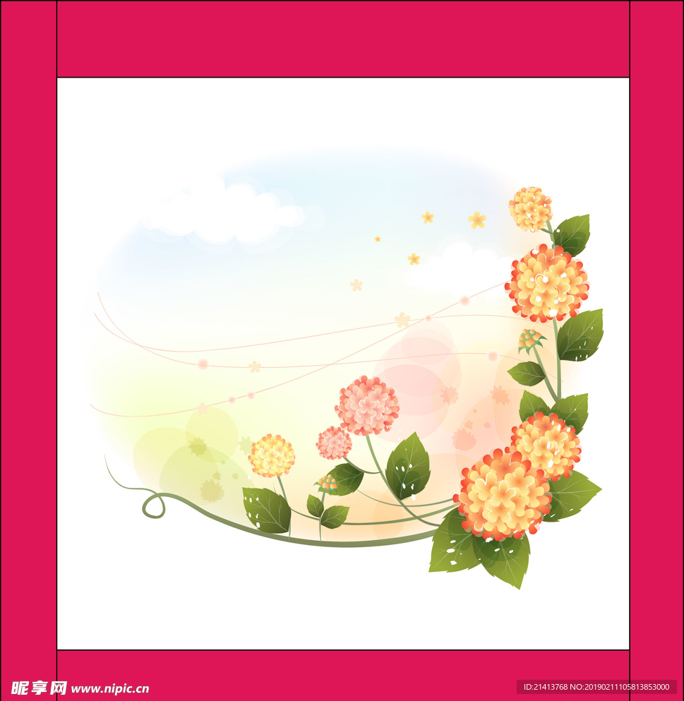 手绘花卉素材
