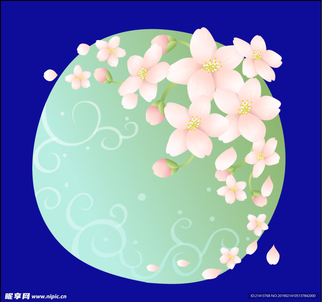 手绘花卉素材