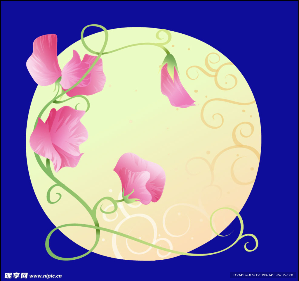 手绘花卉素材