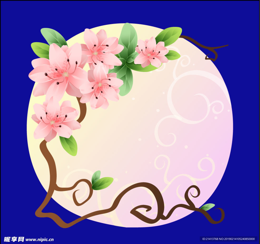 手绘花卉素材