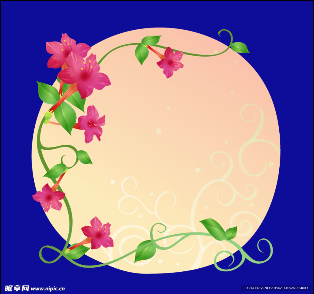 手绘花卉素材