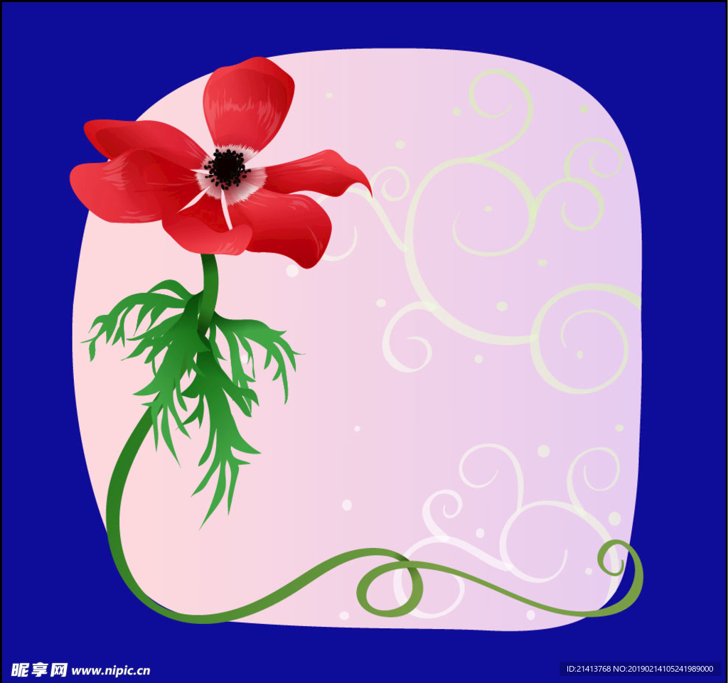 手绘花卉素材