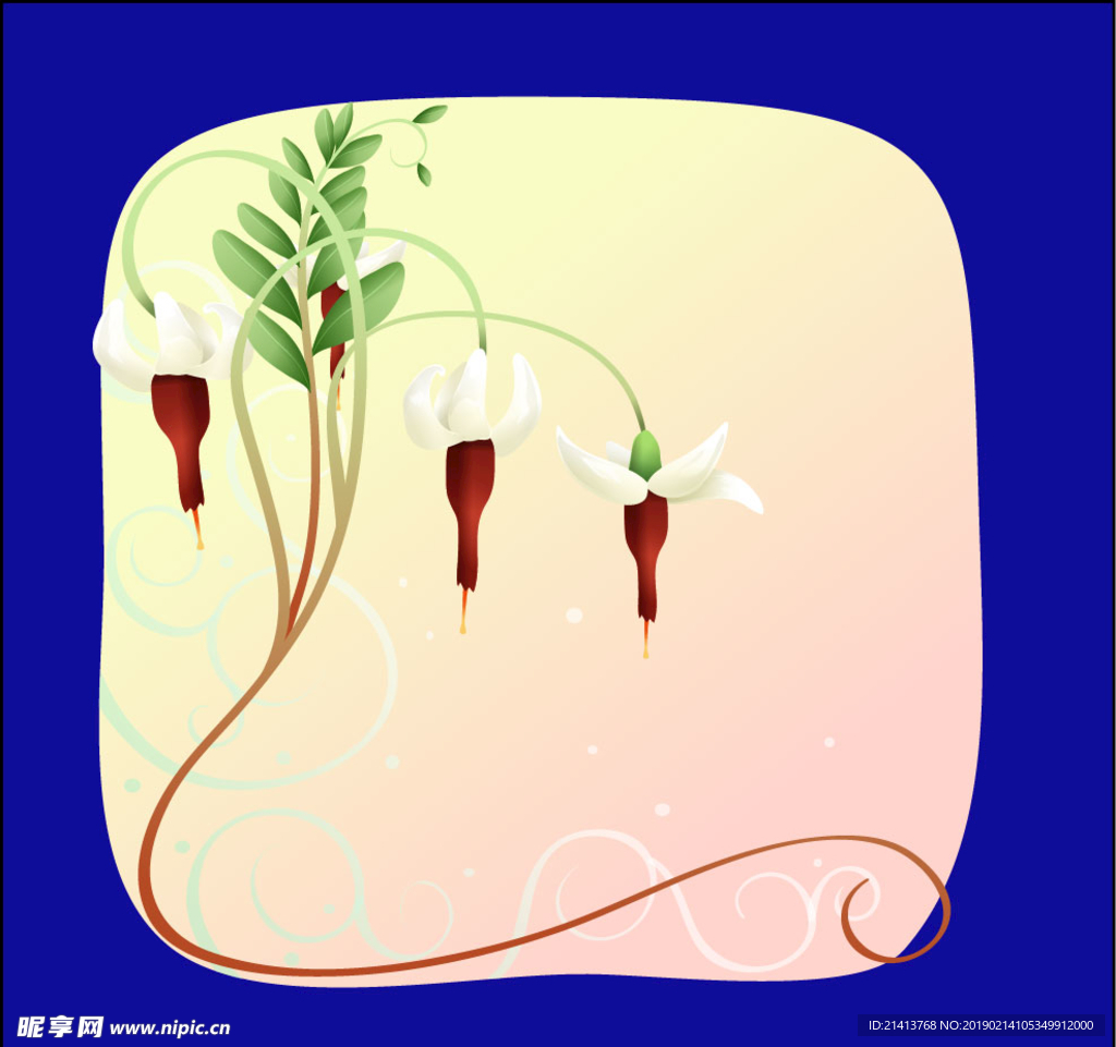 手绘花卉素材