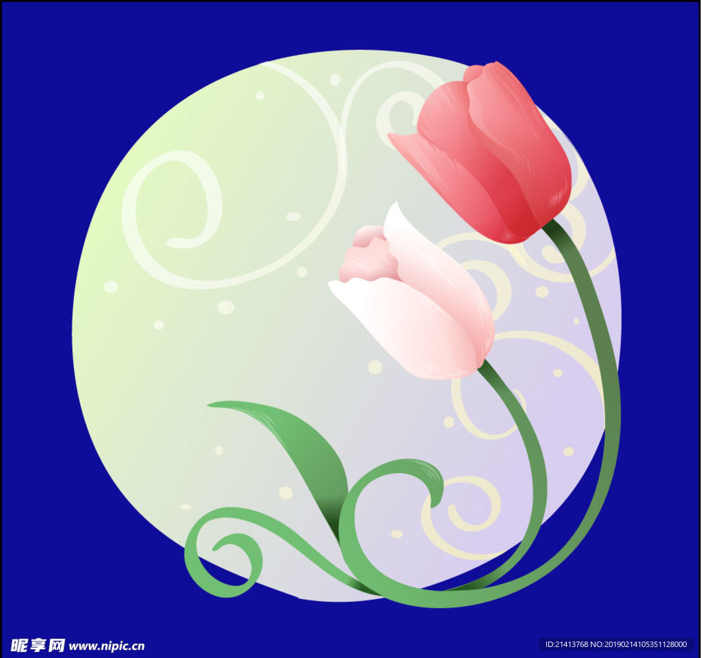 手绘花卉素材