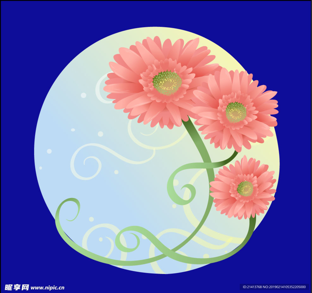 手绘花卉素材