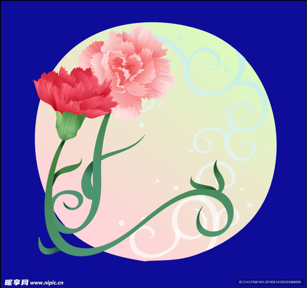 手绘花卉素材