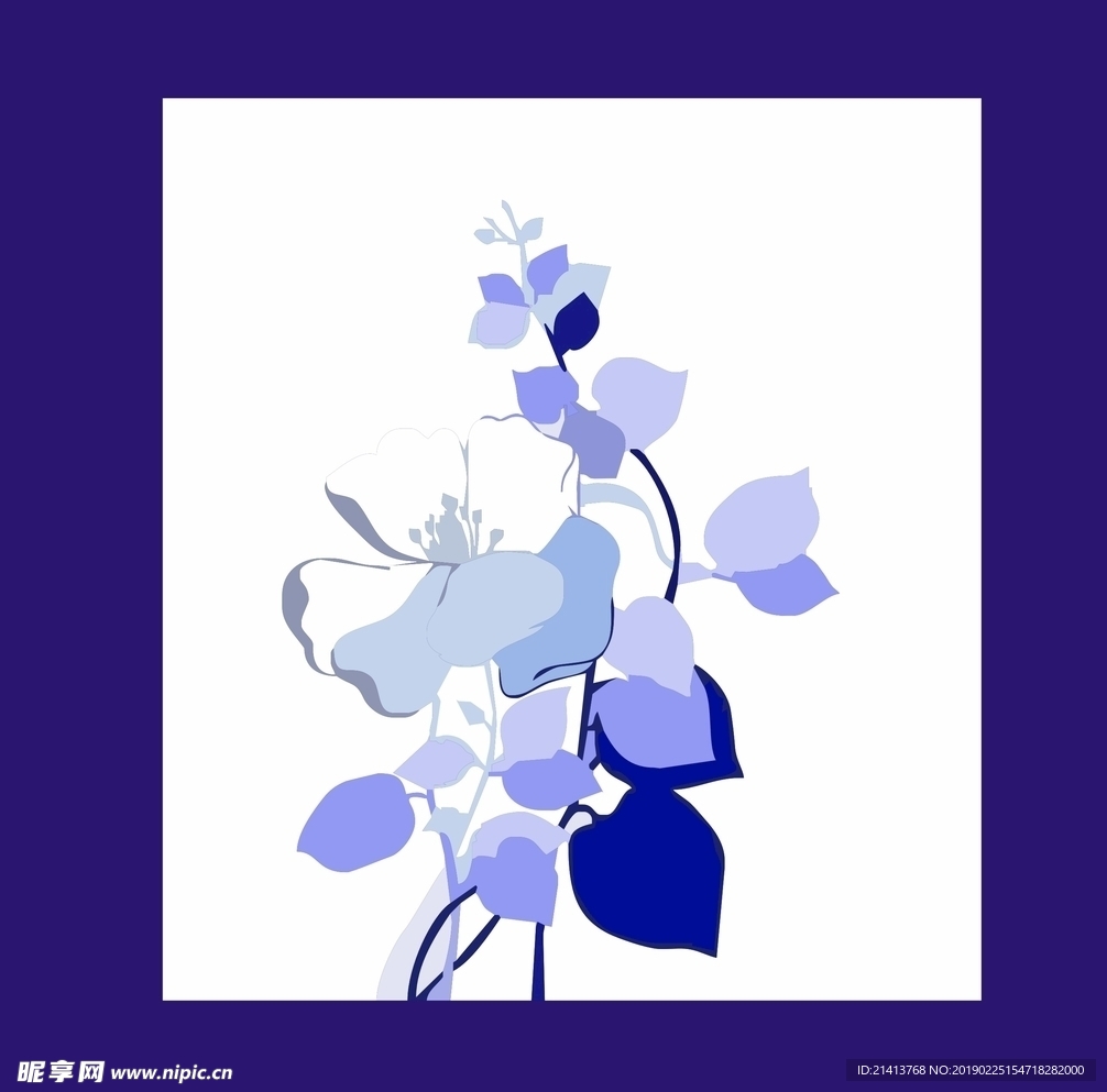 花卉底纹背景