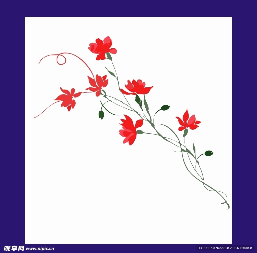 花卉底纹背景
