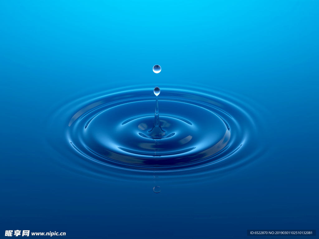 水滴 水滴波纹