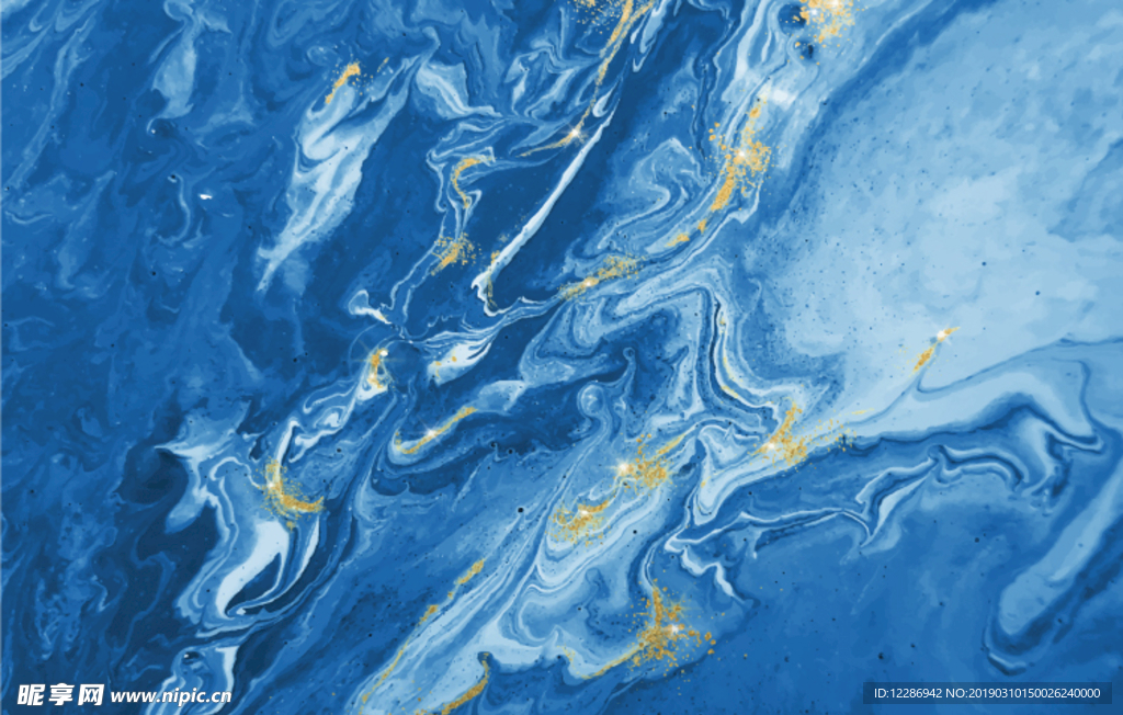 蓝色质感不规则图案海报背景素材