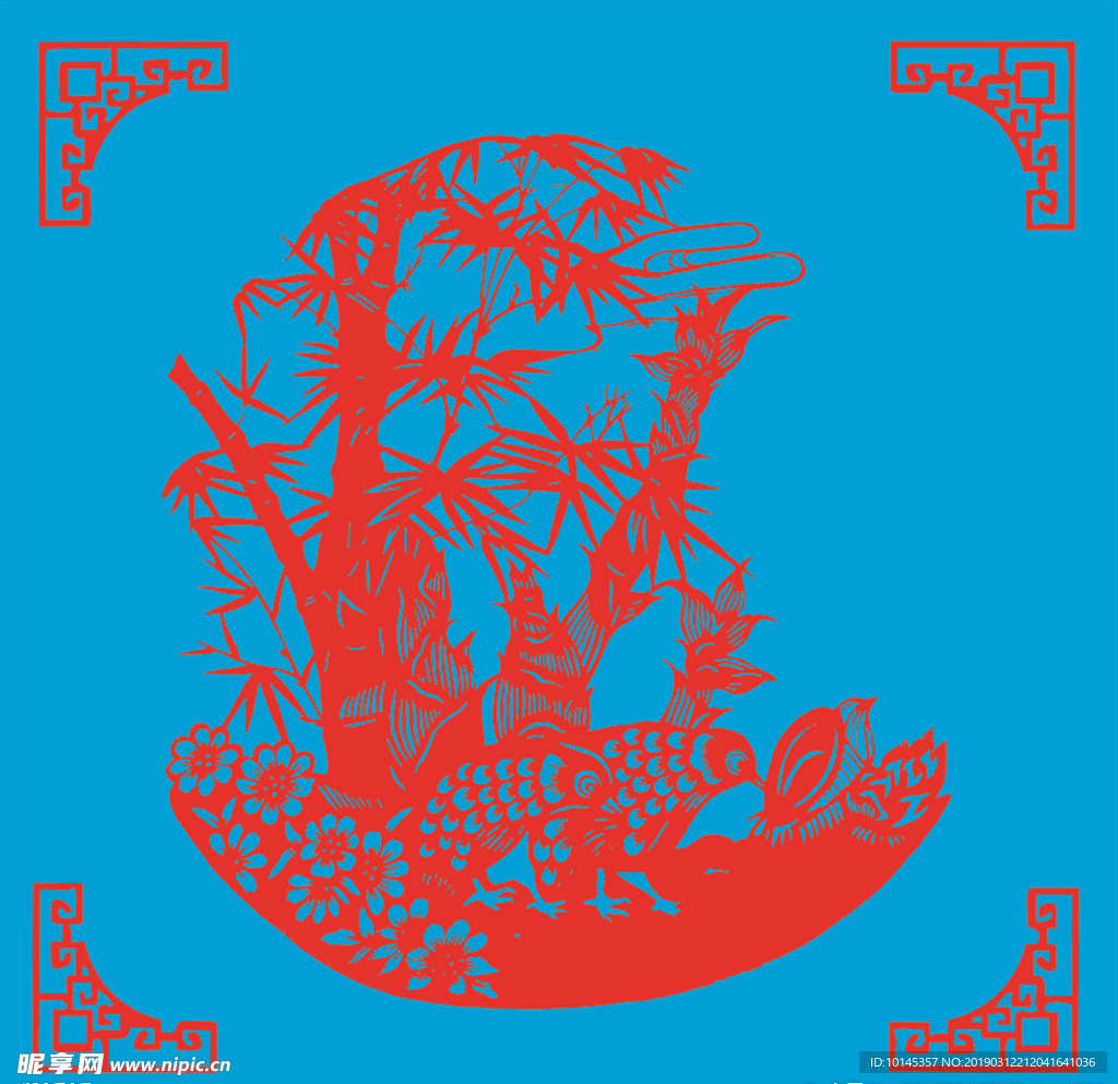 竹子剪纸