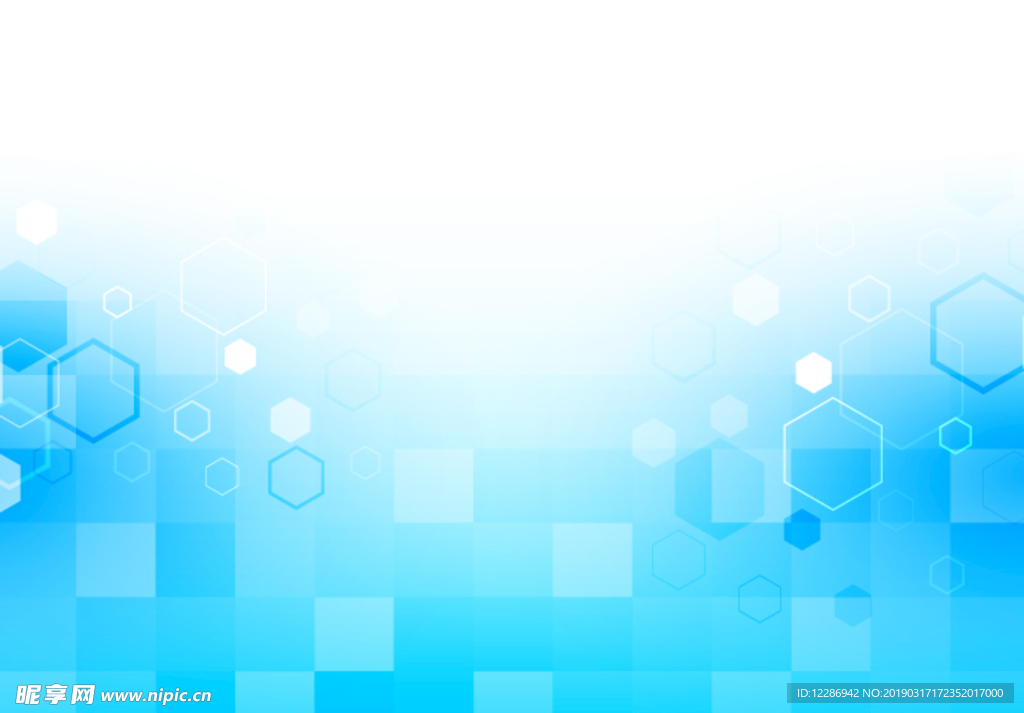 蓝色科技光效线条海报背景素材