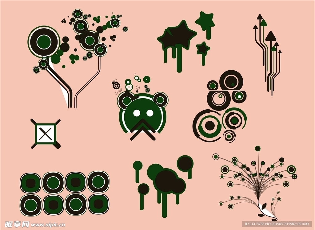 手绘卡通小物
