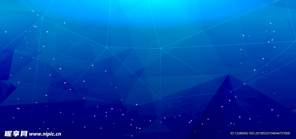 蓝色科技光效线条海报背景素材