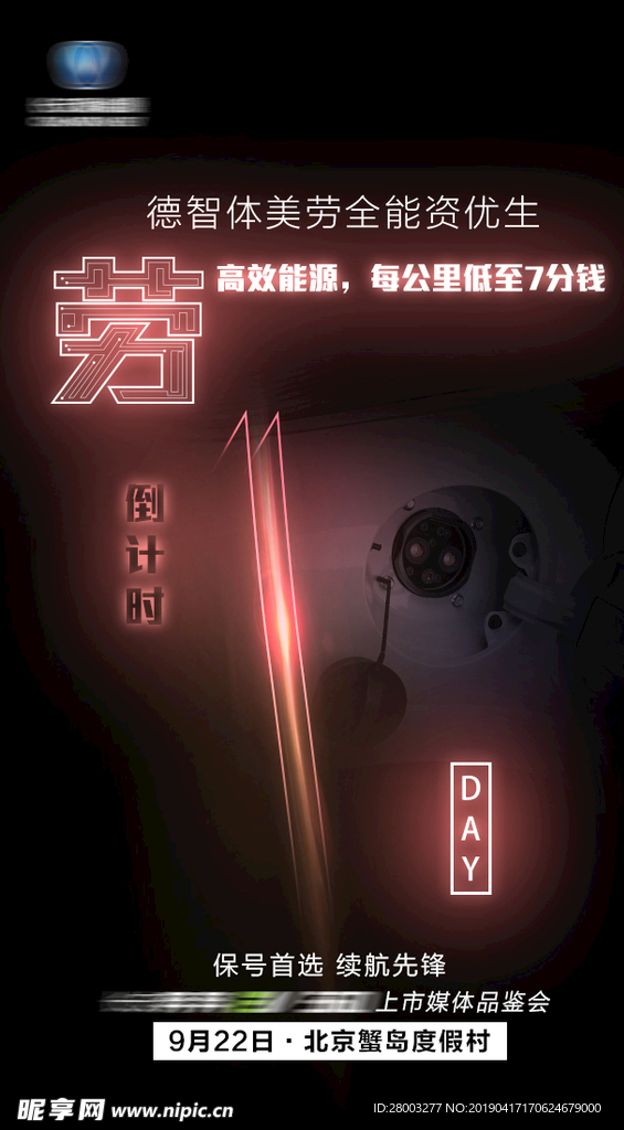 倒计时 车展 汽车 科技 创意