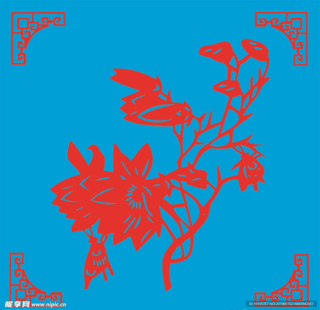 蝶恋花剪纸