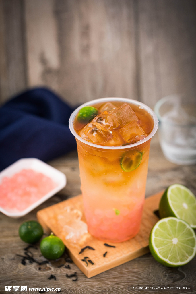 西柚柠檬水果茶