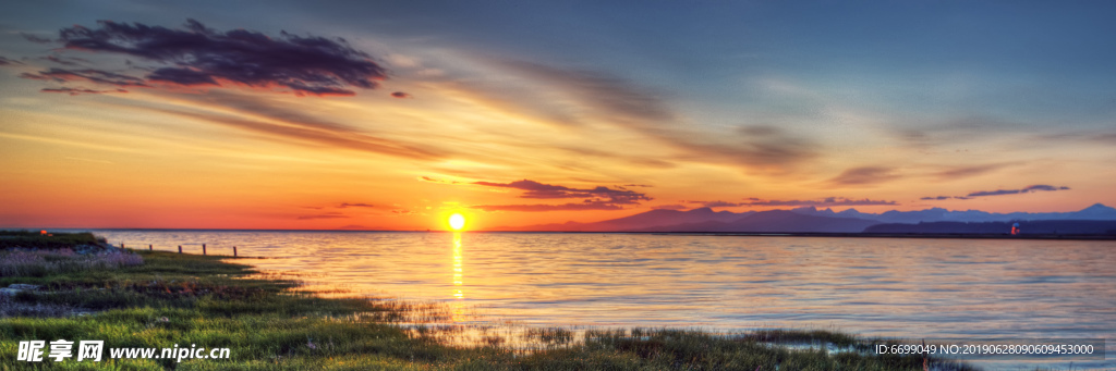 蓝天 白云 晚霞