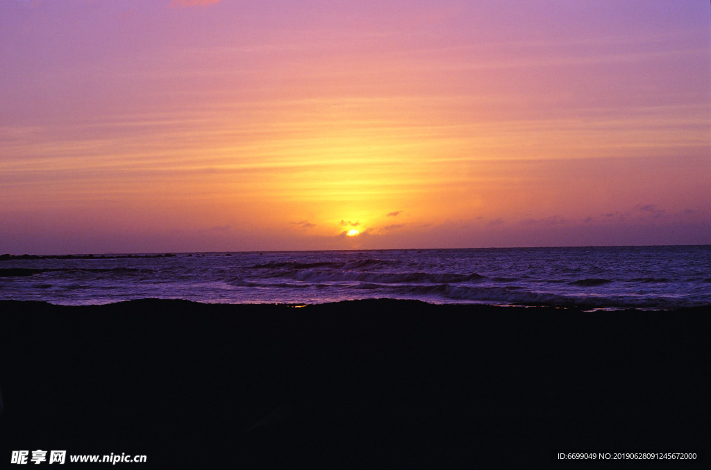 蓝天 白云 晚霞