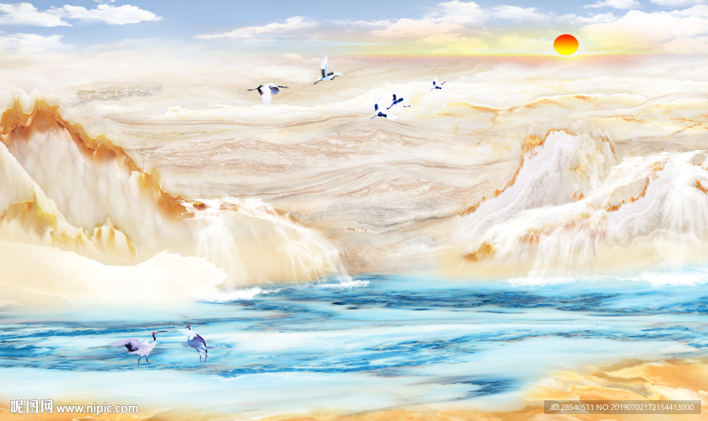 大理石背景墙图片