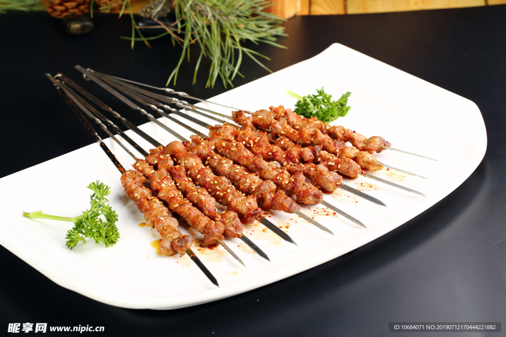 精美羊肉串