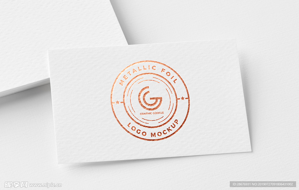 LOGO样机，卡片正视图