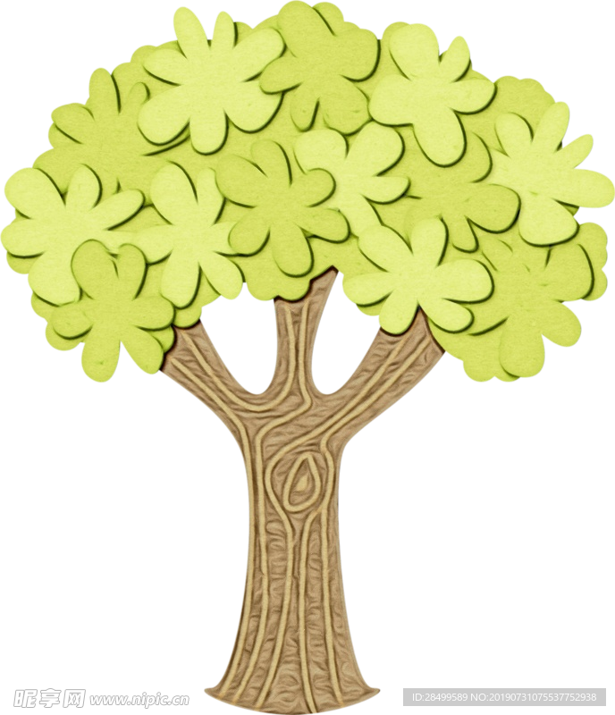 卡通树
