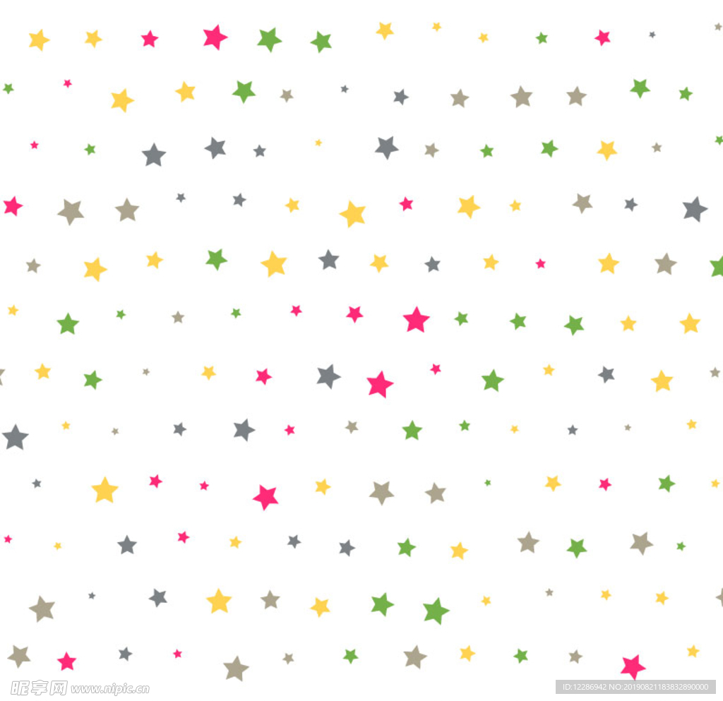 多彩五角星星图案背景