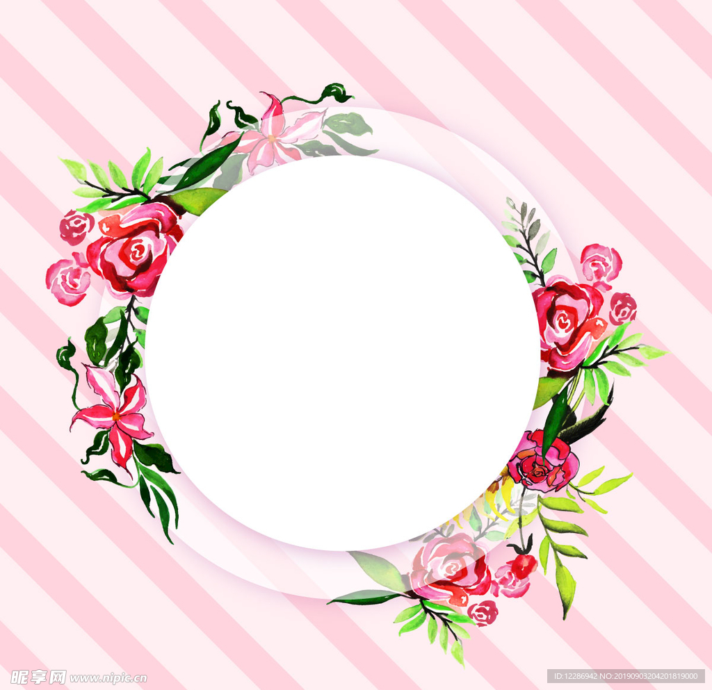 手绘植物花卉背景