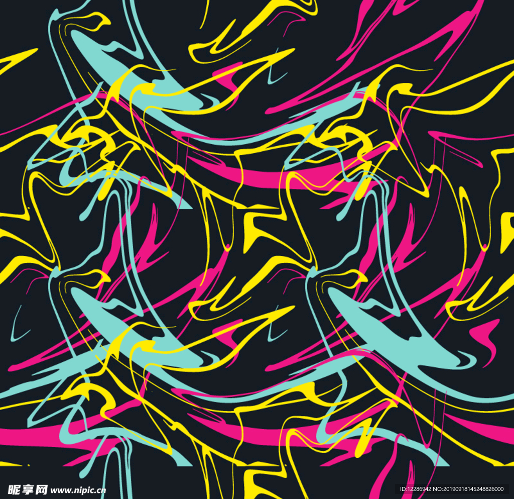 涂鸦风格多彩抽象背景