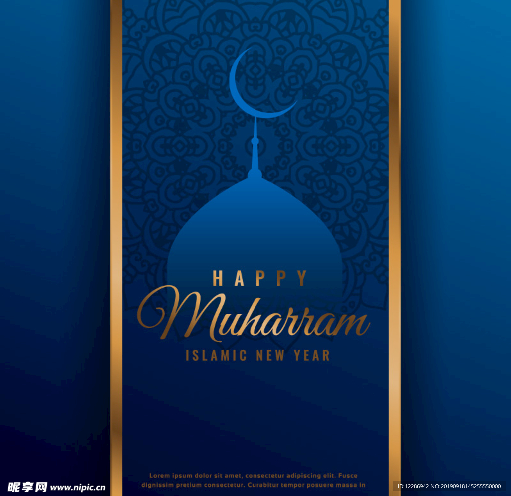 金边古典花纹抽象背景