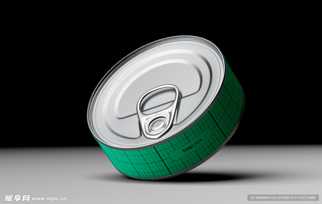罐头贴图样机