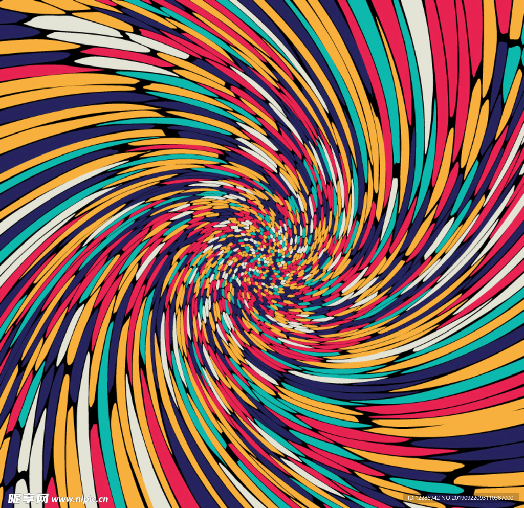 大气螺旋放射纹理背景