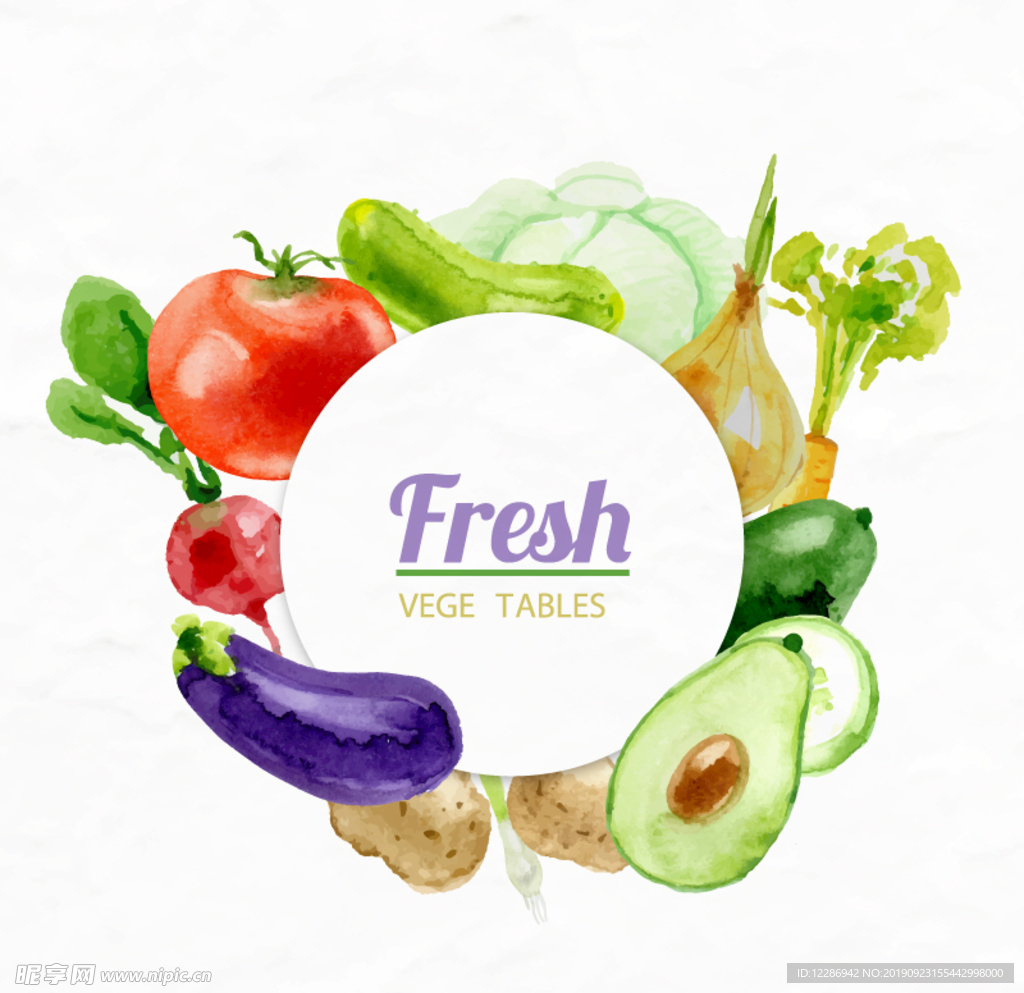 手绘蔬菜水果素材