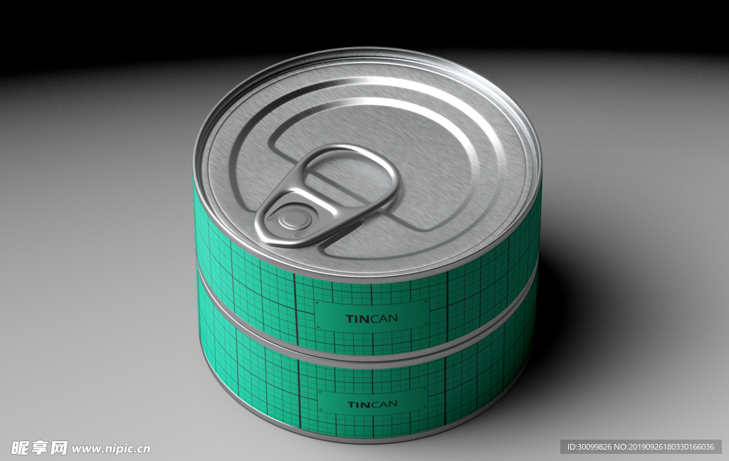 罐头样机贴图